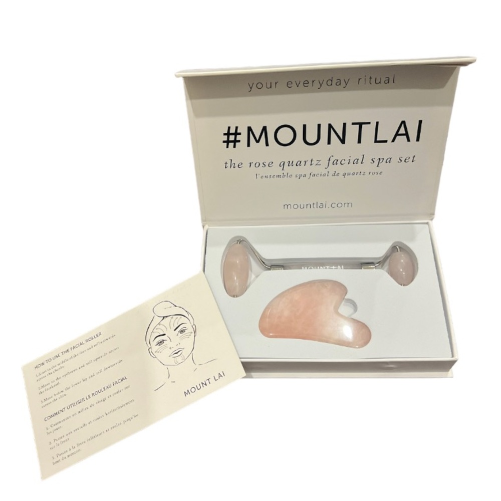 Mount Lai Rose Quartz Facial Spa Set - NEW IN BOX